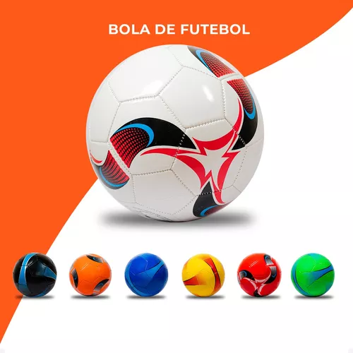 Bola de Futebol Campo Tamanho Oficial Costurada - Cor Sortida