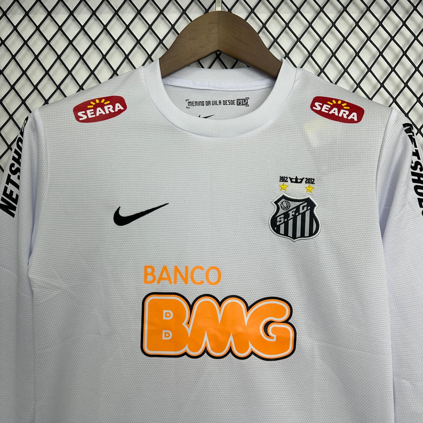 Kit Infantil Santos Manga Longa 11/12 - Versão Retrô