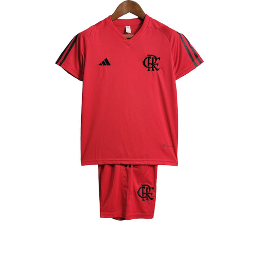Kit Infantil Flameng Treino vermelho 23/24