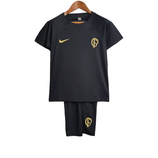 Kit Infantil Corinthian Treino Preto 23/24