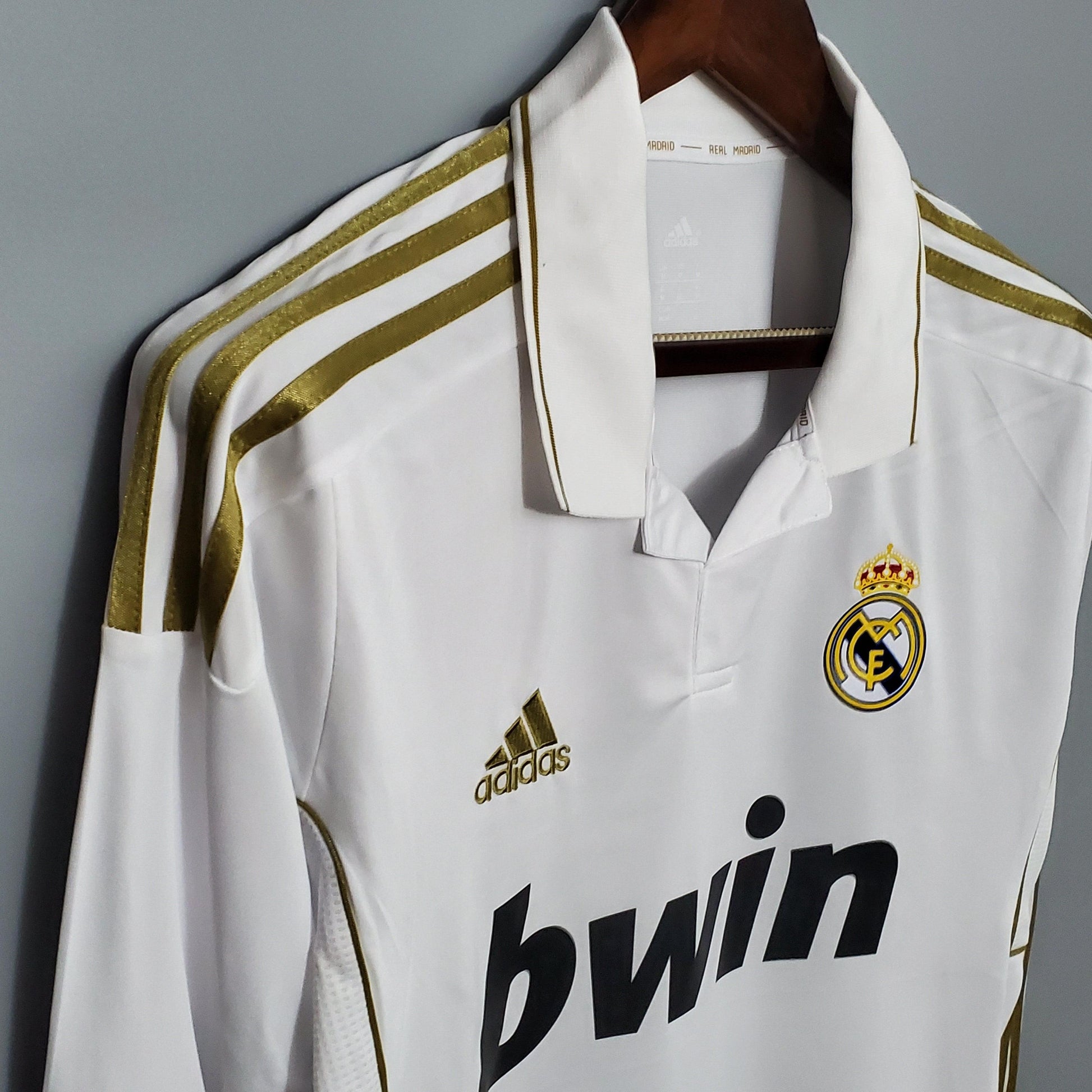 Camisa Real Madrid Titular 11/12 - Versão Retro Manga Comprida - Boutique do Boleiro