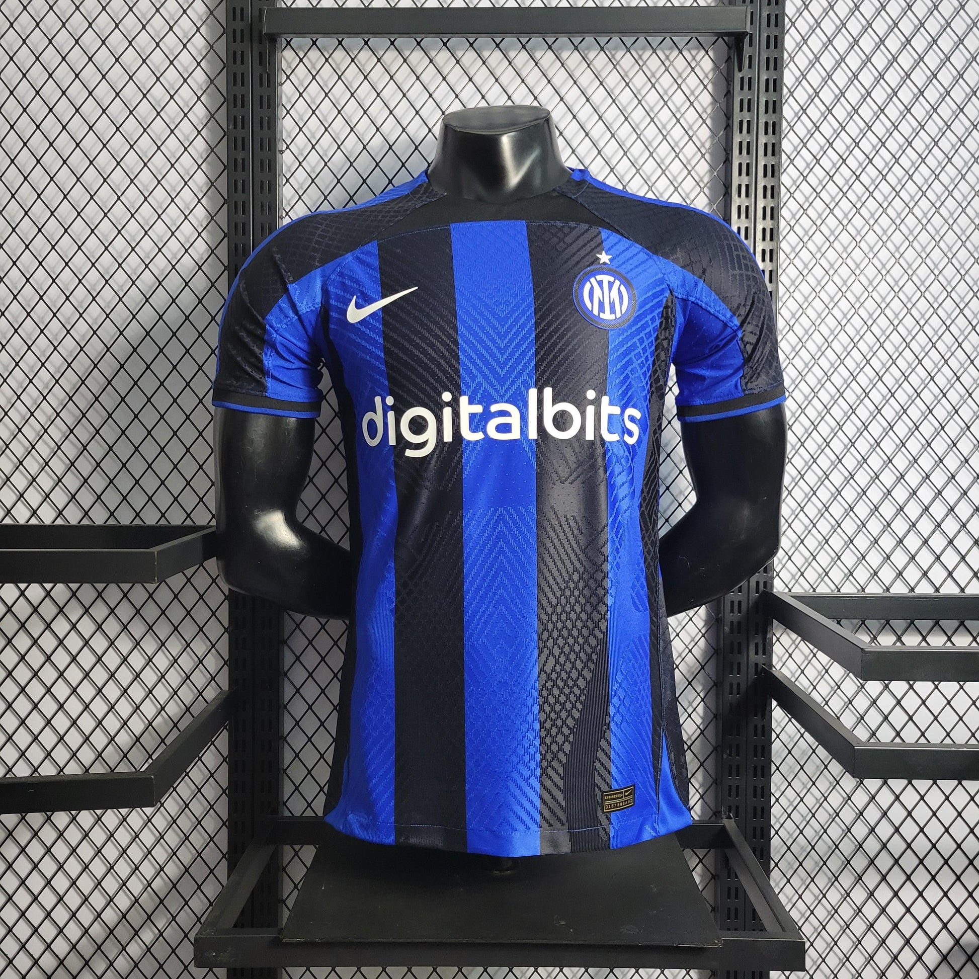 Camisa Inter de Milão Titular 22/23 - Versão Jogador - Boutique do Boleiro