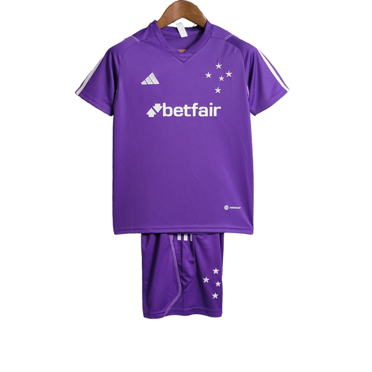 Kit Infantil Cruzeiro Treino Roxo 23/24
