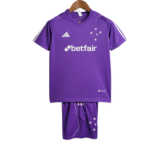 Kit Infantil Cruzeiro Treino Roxo 23/24