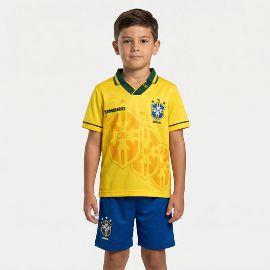 Kit Infantil Seleção Titular 93/94 - Versão retro