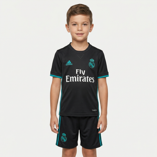 Kit Infantil Real madrid reserva 17/18 - Versão Retrô
