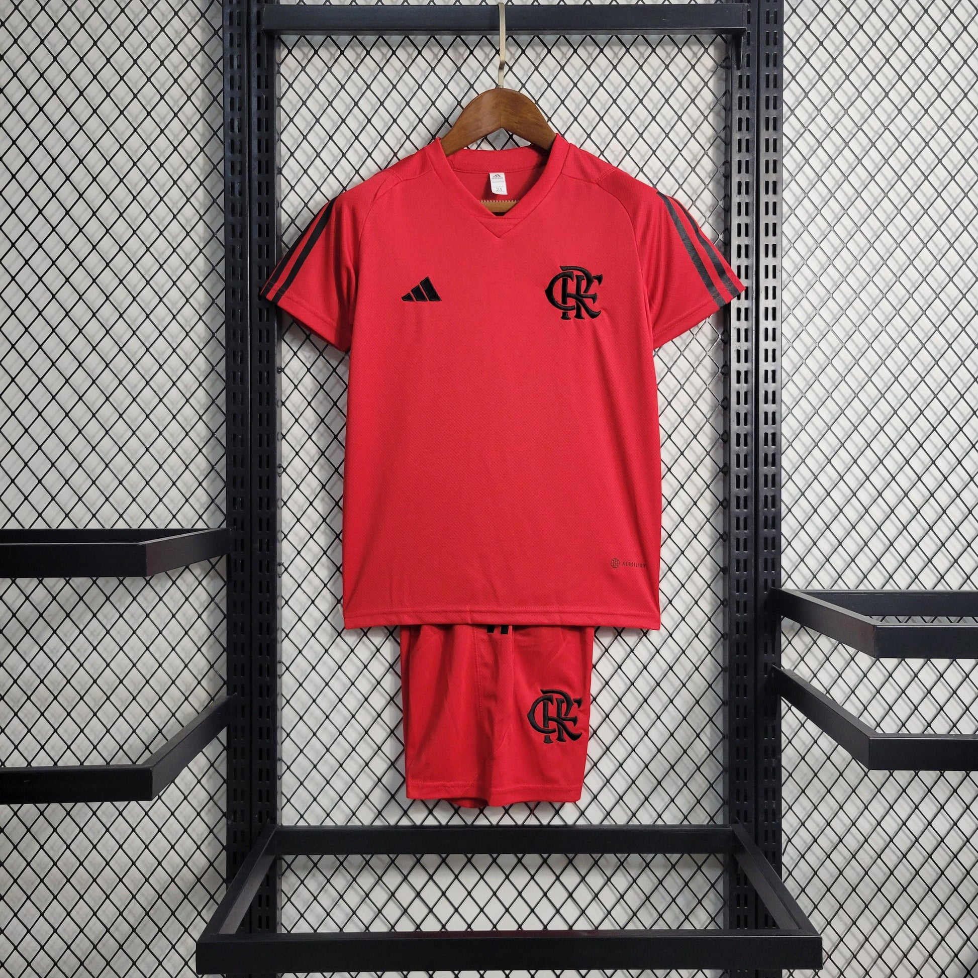 Kit Infantil Flamengo Treino vermelho 23/24 - Boutique do Boleiro