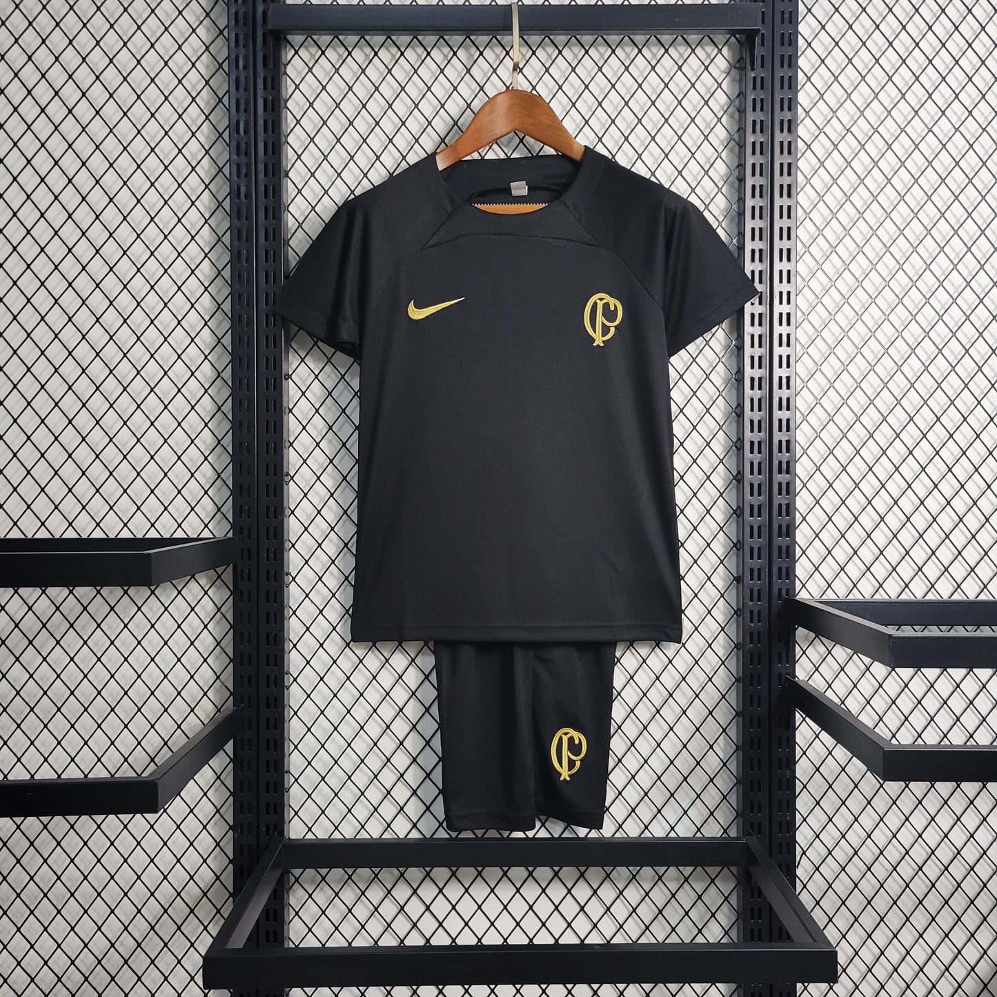 Kit Infantil Corinthian Treino Preto 23/24