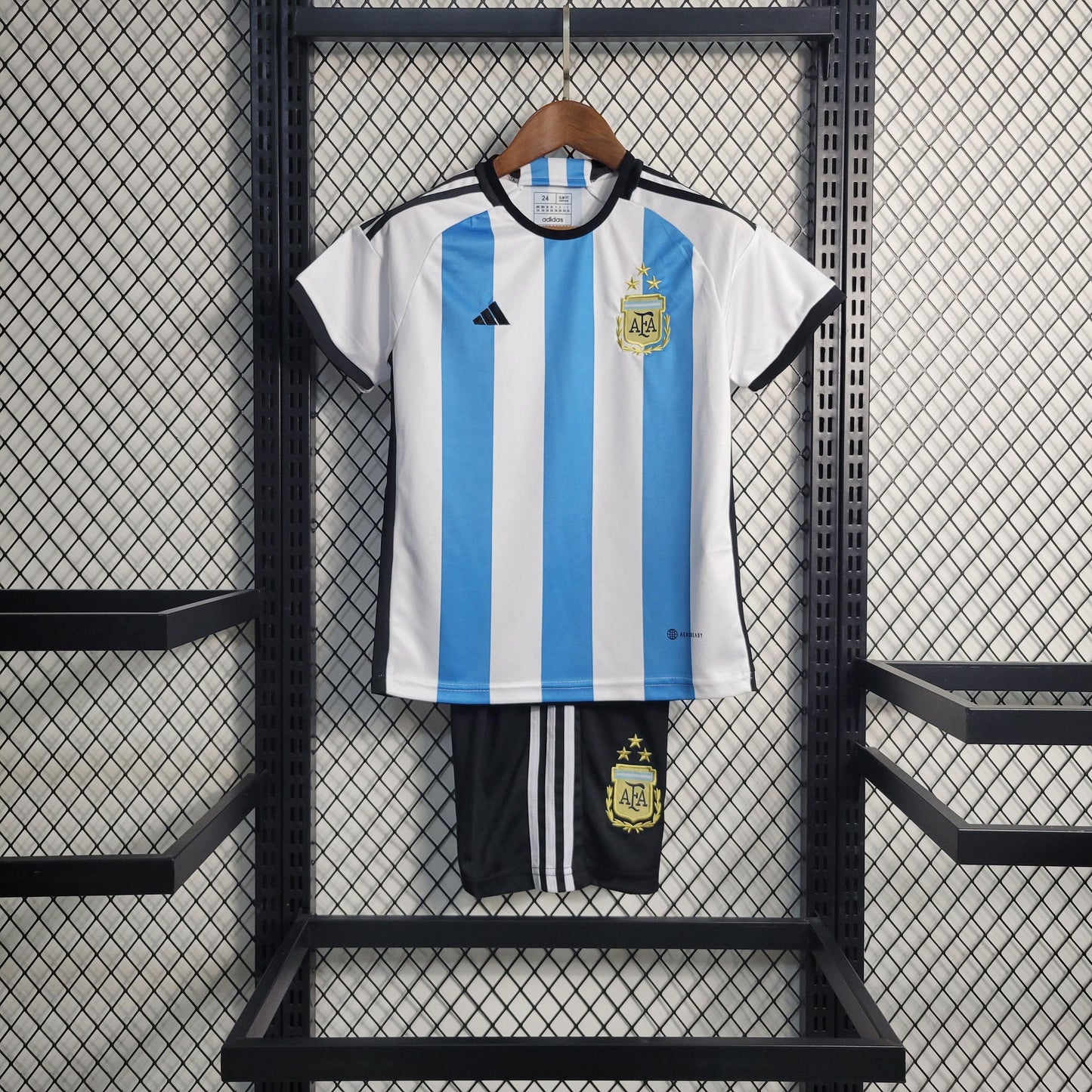 Kit Infantil Argentina Titular 22/23 - Boutique do Boleiro